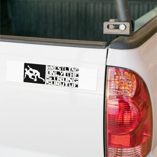 Rrestling Survive Bumpersticker (Op Truck)