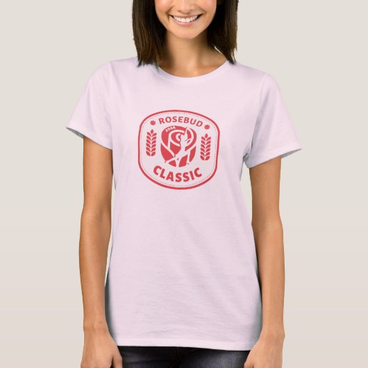 RRFSC 2024 Rosebud Classic Dames Basic T-shirt (Voorkant)