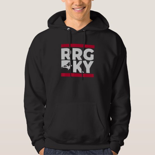 RRG Red River Gorge Kentucky Hip Hop Souvenir Desi Hoodie (Voorkant)