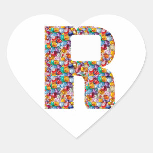 RRR Jeweled Art voor ALPHA R: Grote Cadeaus Hart Sticker