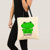 Rrribbit! Green Froggie Tote Bag (Voorkant (product))