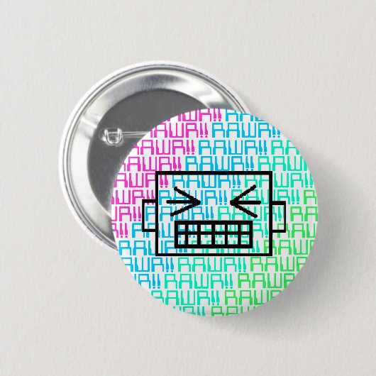 Rrrrobot Ronde Button 5,7 Cm (Voorkant /achterkant)