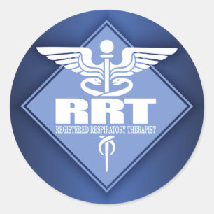 RRT geregistreerde ademhalingstherapie Ronde Sticker