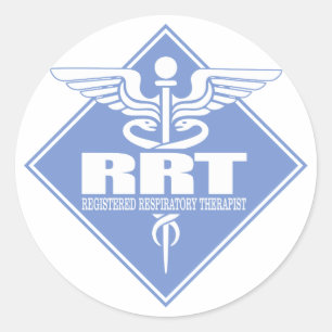 RRT geregistreerde ademhalingstherapie Ronde Sticker