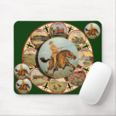Rruitvormig spel - Mousepad Muismat (Met muis)
