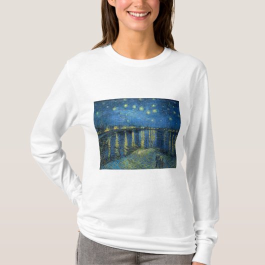 Rry Night Over Rhone door Vincent van Gogh T-shirt (Voorkant)