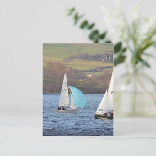 RS200 en firefly Dinghies Briefkaart (Staand voorkant)