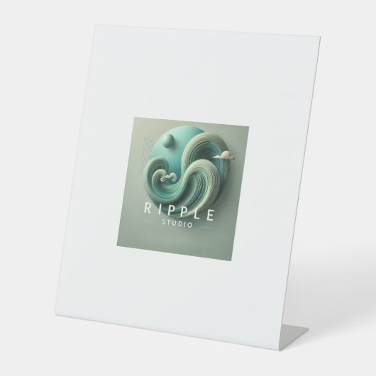 RS-merk Reclamebord Met Voetstuk (Voorkant)