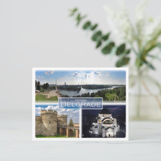 RS Servië - Belgrado - Briefkaart (Staand voorkant)