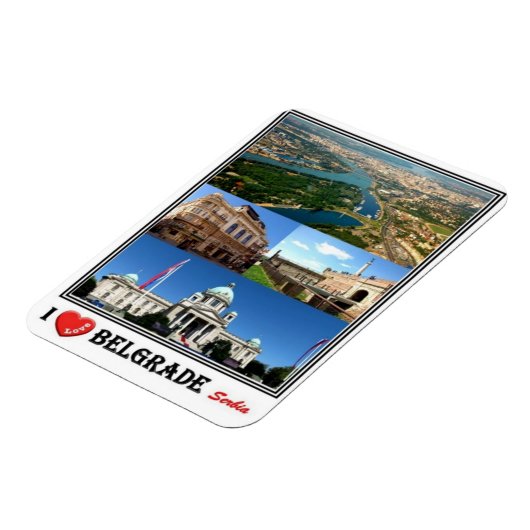RS Servië - Belgrado - I Love Mosaic - Magneet