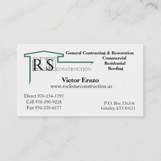 RS-Visitekaartje Visitekaartje (Voorkant)