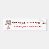 RSD Angels geeft het NOOIT op! Bumpersticker (Voorkant)