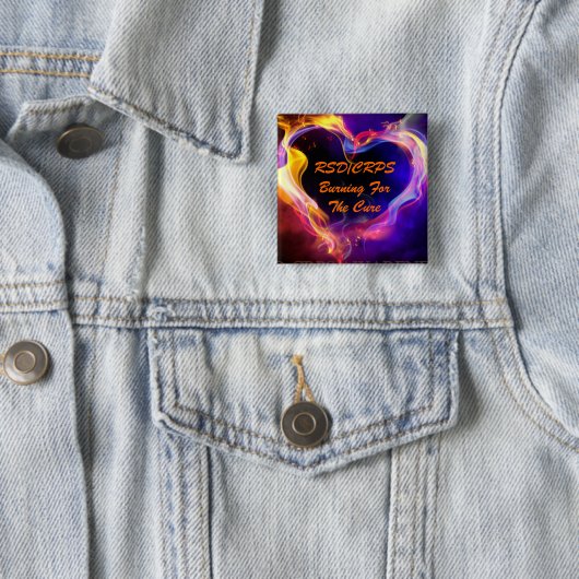 RSD/CRPS Awareness Button Heart (In situ)