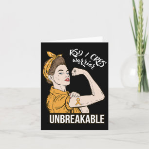 RSD CRPS Awareness CRPS Warrior Unbreakable T-shir Kaart