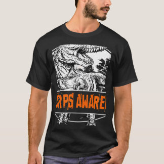 RSD CRPS Awareness Dinosaur Oranje Ribbon T-shirt