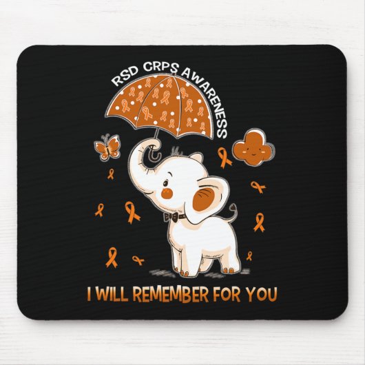 RSD CRPS Awareness Elephant 1 Muismat (Voorkant)