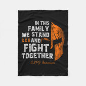 RSD-CRPS Awareness Family Support Spartan Warrior Fleece Deken (Voorkant)