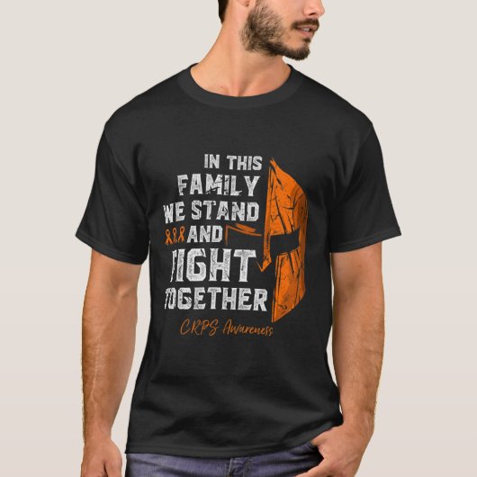 RSD-CRPS Awareness Family Support Spartan Warrior T-shirt (Voorkant)