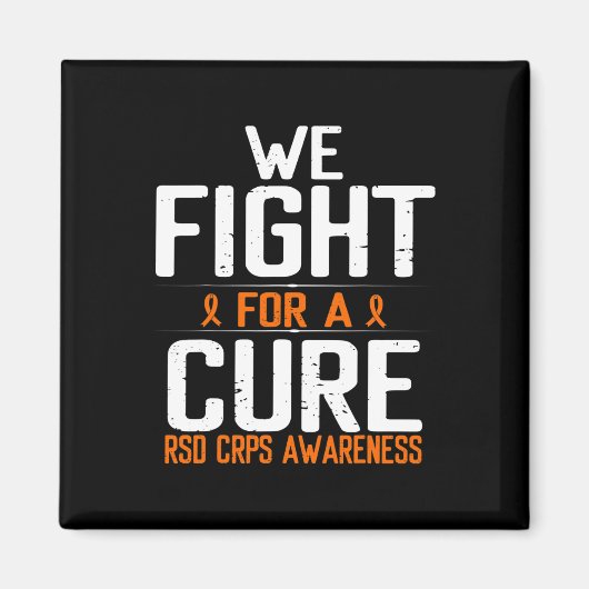 RSD CRPS Awareness Fight for a Cure Survivor Orang Magneet (Voorkant)