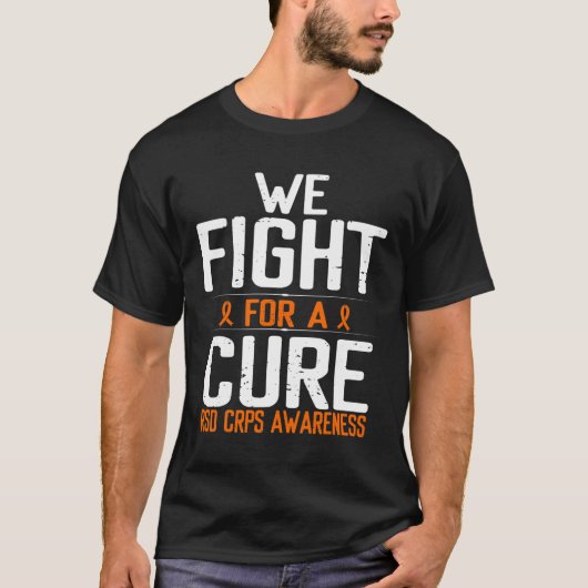 RSD CRPS Awareness Fight for a Cure Survivor Orang T-shirt (Voorkant)