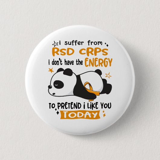 RSD CRPS Awareness Month Ribbon Cadeautjes Ronde Button 5,7 Cm (Voorkant)