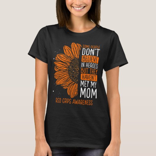 RSD CRPS Awareness Ribbon mama CRPS Warrior T-shirt (Voorkant)