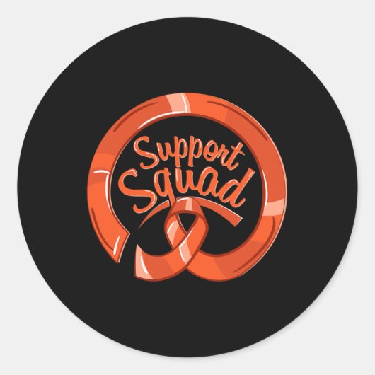 RSD CRPS Awareness Ribbon Support Squad Ronde Sticker (Voorkant)