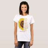 RSD/CRPS Awareness Sunflower T Shirt (Voorkant volledig)