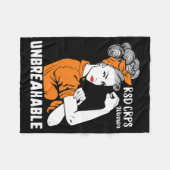 RSD CRPS Awareness Warrior Complex Regionaal sterk Fleece Deken (Voorkant (Horizontaal))
