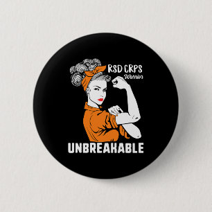 RSD CRPS Awareness Warrior Complex Regionaal sterk Ronde Button 5,7 Cm