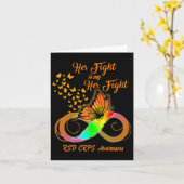 RSD Crps Awareness Warrior Haar strijd is mijn str Kaart (Gele Bloem)