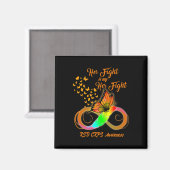 RSD Crps Awareness Warrior Haar strijd is mijn str Magneet (Voorkant / Achterkant)