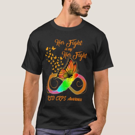 RSD Crps Awareness Warrior Haar strijd is mijn str T-shirt (Voorkant)