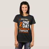 RSD CRPS Awareness Warrior Survivor Ribbon T-shirt (Voorkant volledig)