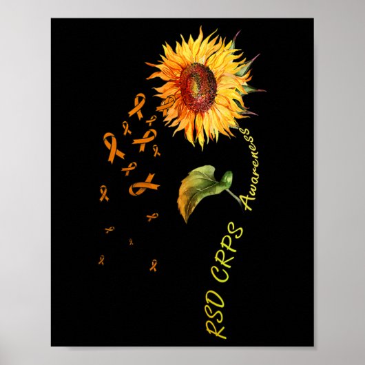 RSD CRPS Awareness Zonnebloem 1 Poster (Voorkant)