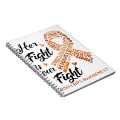 RSD CRPS Bewustmaking Haar strijd is onze strijd Notitieboek (Rechterzijde)