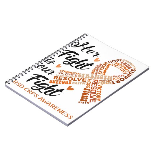 RSD CRPS Bewustmaking Haar strijd is onze strijd Notitieboek (Linkerzijde)