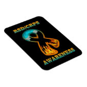 RSD/CRPS BEWUSTMAKING vuur en ijs Magneet (Rechterzijde)