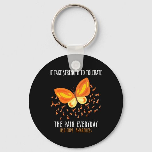 RSD CRPS Bewustmakingsmaand Costume Butterfly Warr Sleutelhanger (Voorkant)