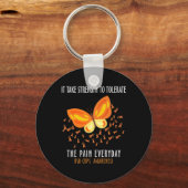 RSD CRPS Bewustmakingsmaand Costume Butterfly Warr Sleutelhanger (Voorkant)