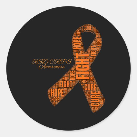 RSD Crps - bewustmakingsmaand Ronde Sticker (Voorkant)