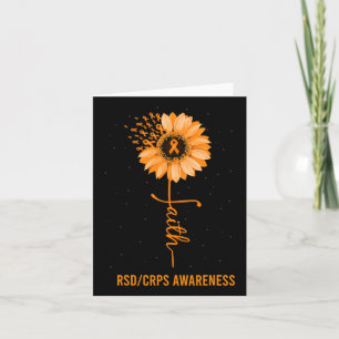 RSD CRPS Bewustzijn Faith Daisy Flower Ribbon Kaart