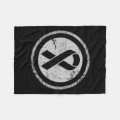 RSD CRPS-bewustzijn Fleece Deken (Voorkant (Horizontaal))