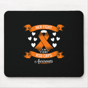 RSD CRPS Bewustzijn Haar Fight Oranje Ribbon Compl Muismat