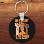 RSD CRPS Bewustzijn Haar gevecht is mijn vechthand Sleutelhanger (Voorkant)
