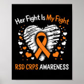 RSD CRPS Bewustzijn Haar Gevecht Oranje Lint Compl Poster (Voorkant)