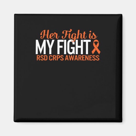 RSD CRPS Bewustzijn Haar Vecht Is Mijn Gevecht Com Magneet (Voorkant)