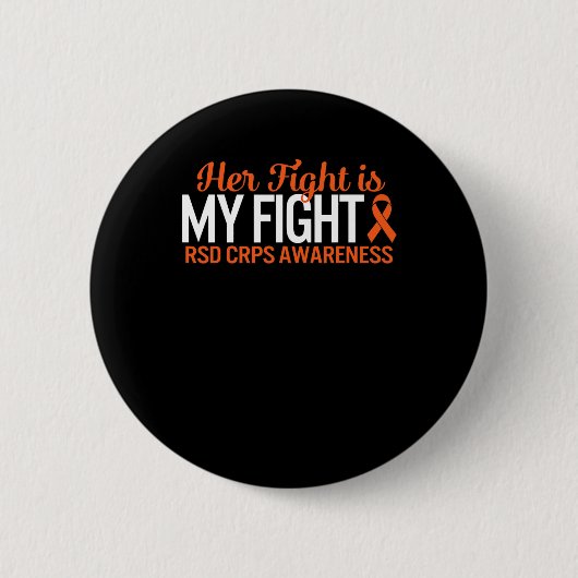 RSD CRPS Bewustzijn Haar Vecht Is Mijn Gevecht Com Ronde Button 5,7 Cm (Voorkant)