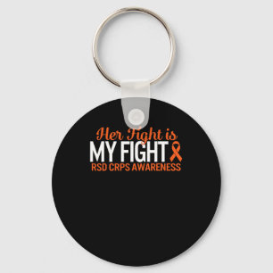 RSD CRPS Bewustzijn Haar Vecht Is Mijn Gevecht Com Sleutelhanger