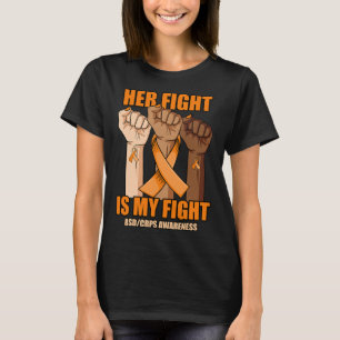 RSD CRPS Bewustzijn Haar Vecht Is Mijn Vecht Hand T-shirt